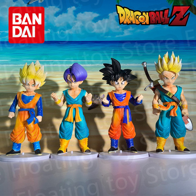 Dragon Ball Anime Action Figure Model, Tamanho Médio, Super Saiyajin, Goku  Filho, Torankusu, Troncos, Goku, Goten, 18-20cm, 4 peças por conjunto -  AliExpress